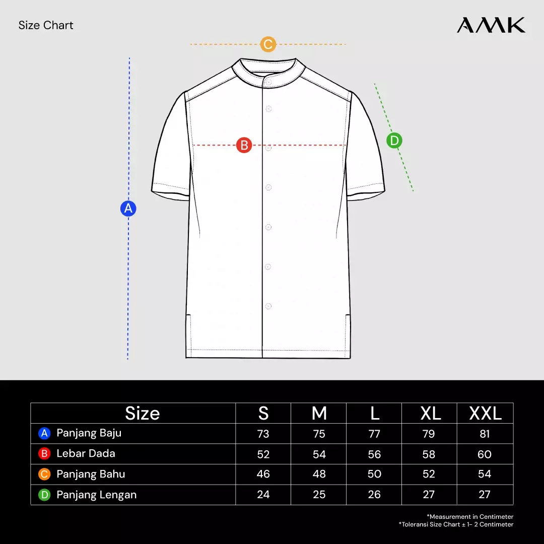 AMK Kemeja Koko Pria Lengan Pendek KK BB Amman Ss Grey