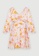 MAJE white and pink and orange Flower Power Print Satin Dress 753DDAA67C1312GS_5