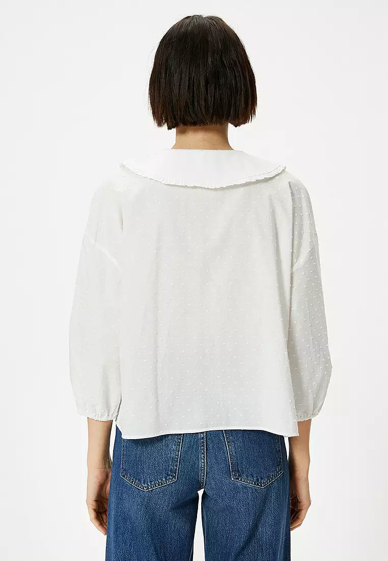 Wide Baby Collar Shirt