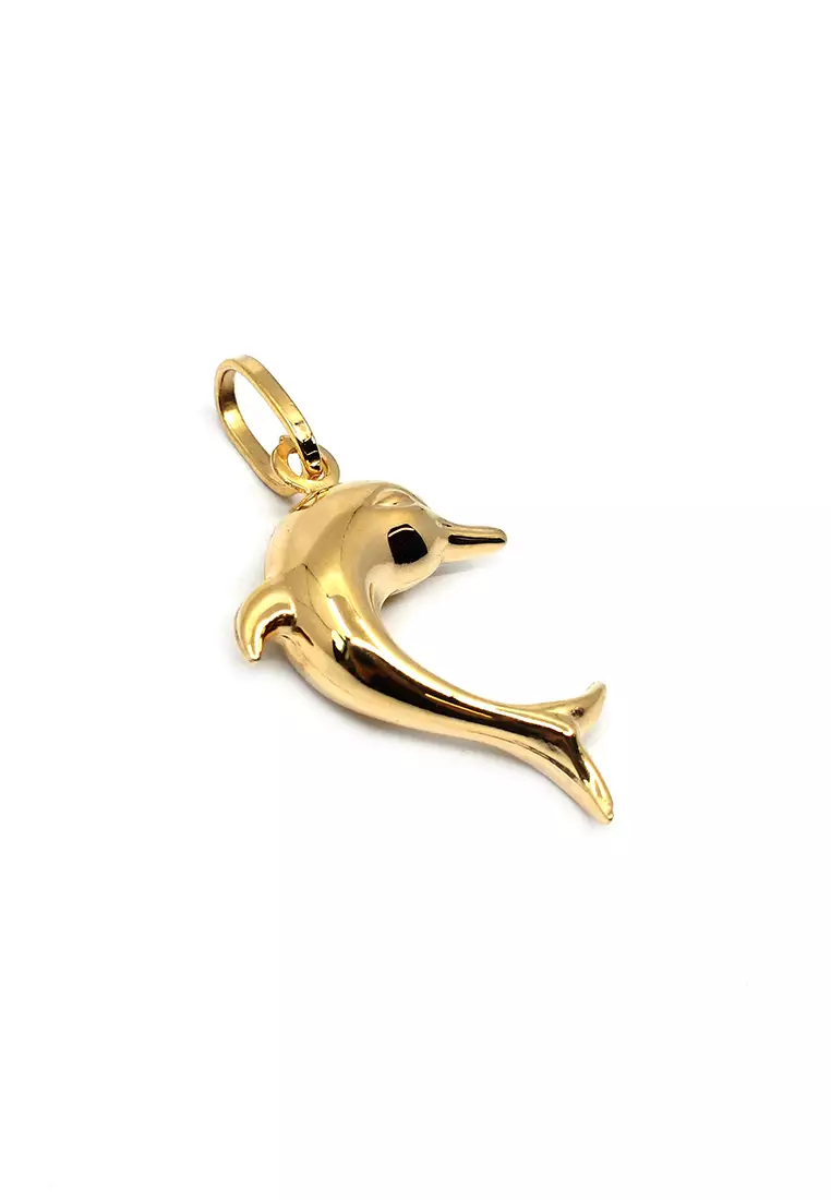 18K Italian Made Yellow Gold Pendant