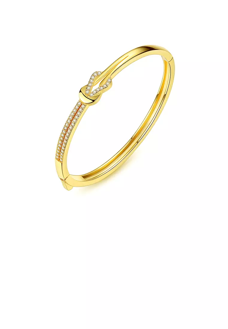 White gold knot sale bracelet