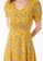 Dayze white and yellow and multi Willow Front Slit Midi Dress 066C5AA3930A7CGS_2