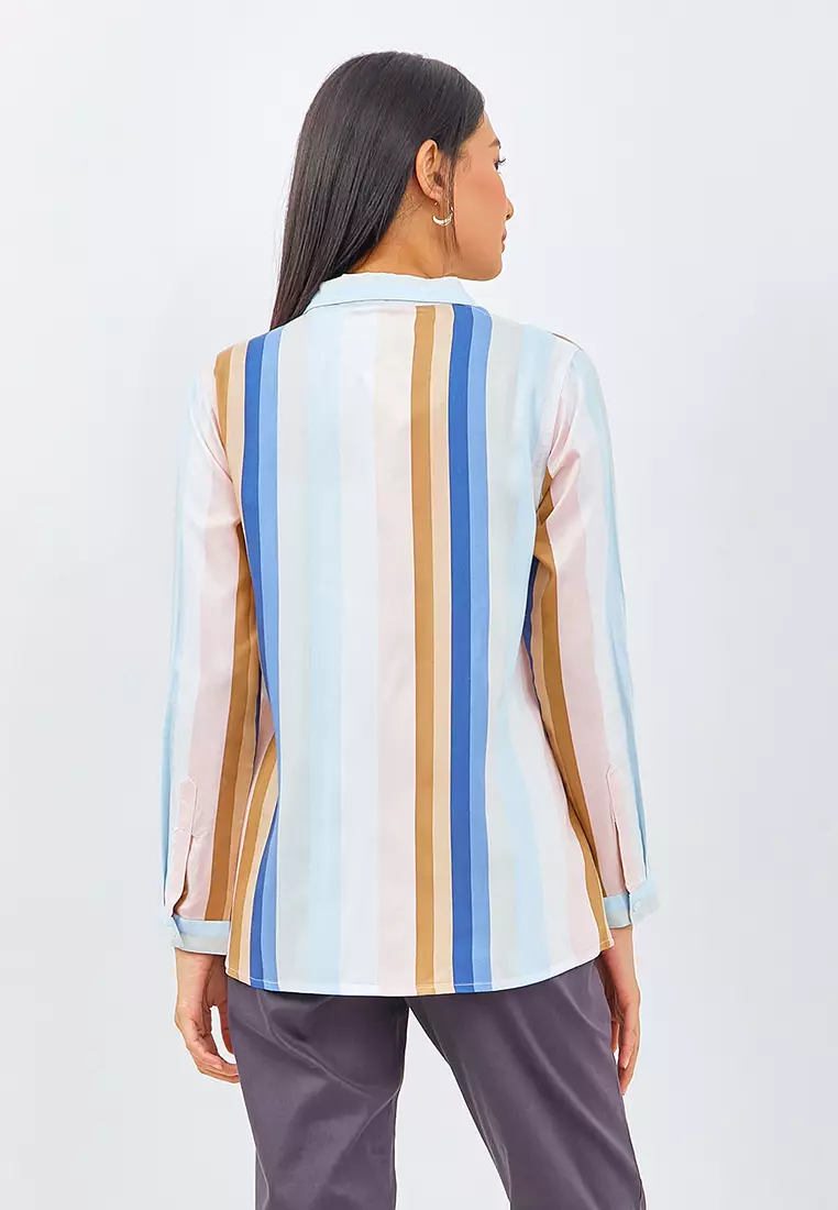 Laruku Blue Stripe Shirt (G.11599)
