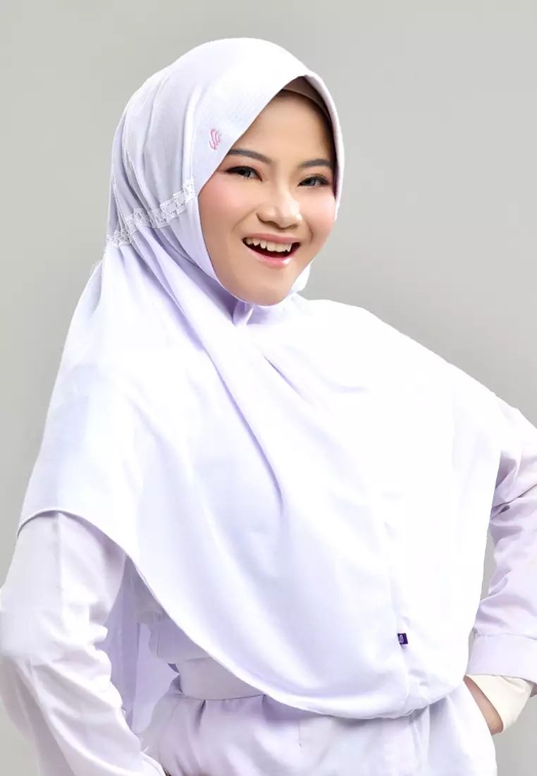 Rabbani - Kerudung Sekolah Instan Innova - White