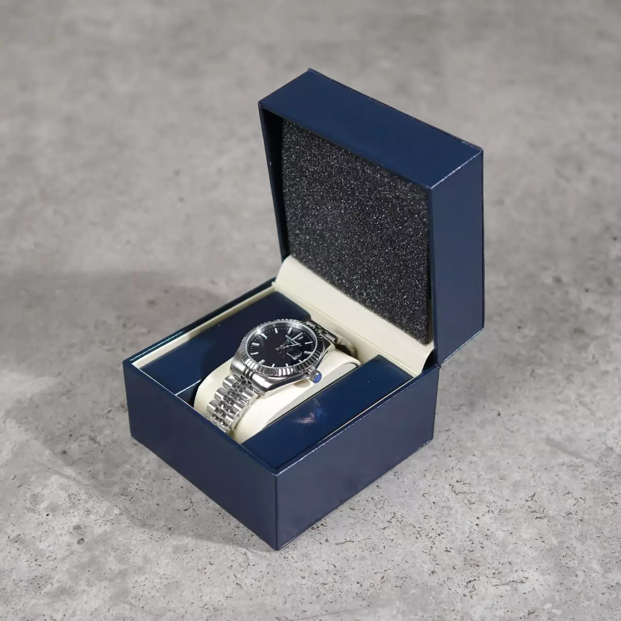 Jam Tangan REGAN HARNEY RH 012-02 MONODATE DARK NAVY STAINLESS STEEL WATCH 100% ORIGINAL - OS