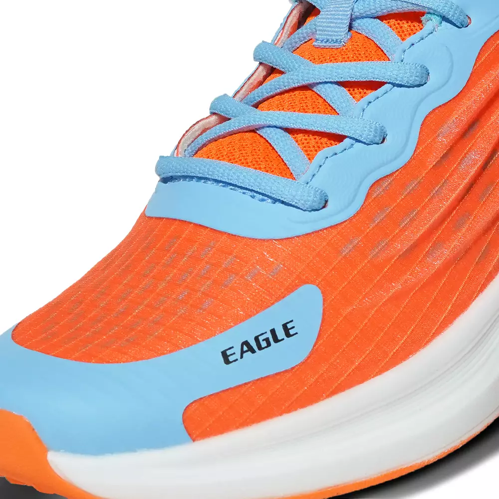 Eagle Sepatu Lari Shadowrun - ORANYE/BIRU MUDA