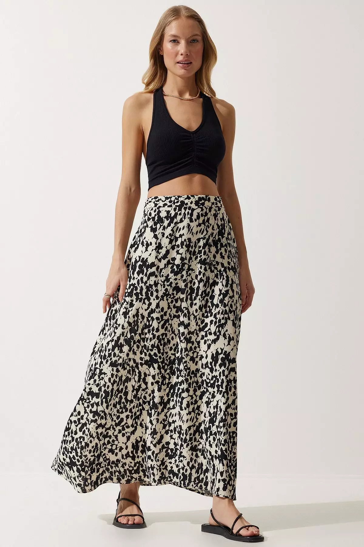 Long Printed Skirt
