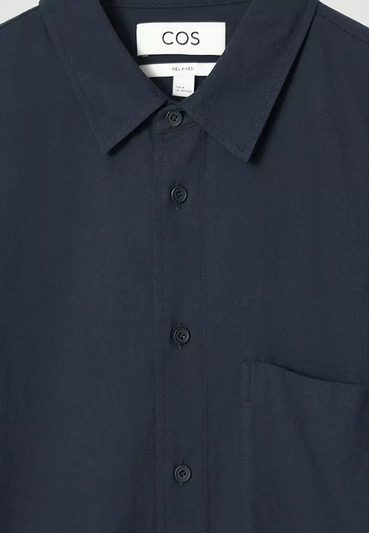 Buy COS Relaxed Twill Shirt 2025 Online | ZALORA