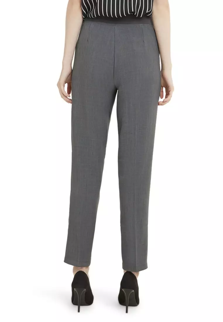 Celana Panjang Long Pants Bawahan Wanita Quality Premium - Grey