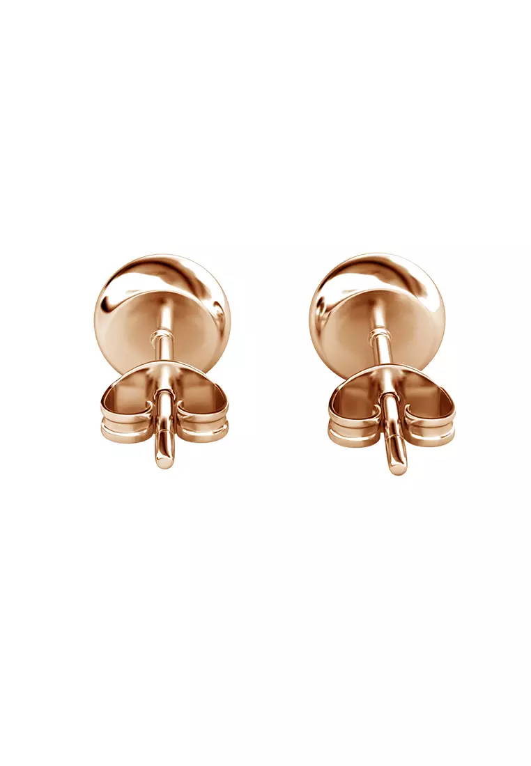 Birth Stone Moon Earring June Tanzanite RG - Anting Crystal Swarovski by Her Jewellery