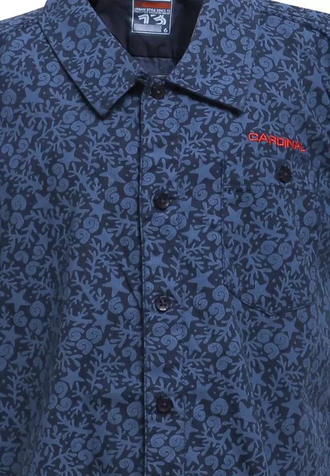 Kemeja Corak Abstrak