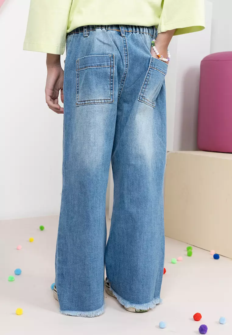 Kids high cheap waisted jeans