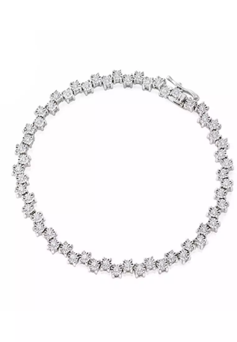 Buy HABIB HABIB Diamond Tennis Bracelet in 375/9K White Gold 67794 2024