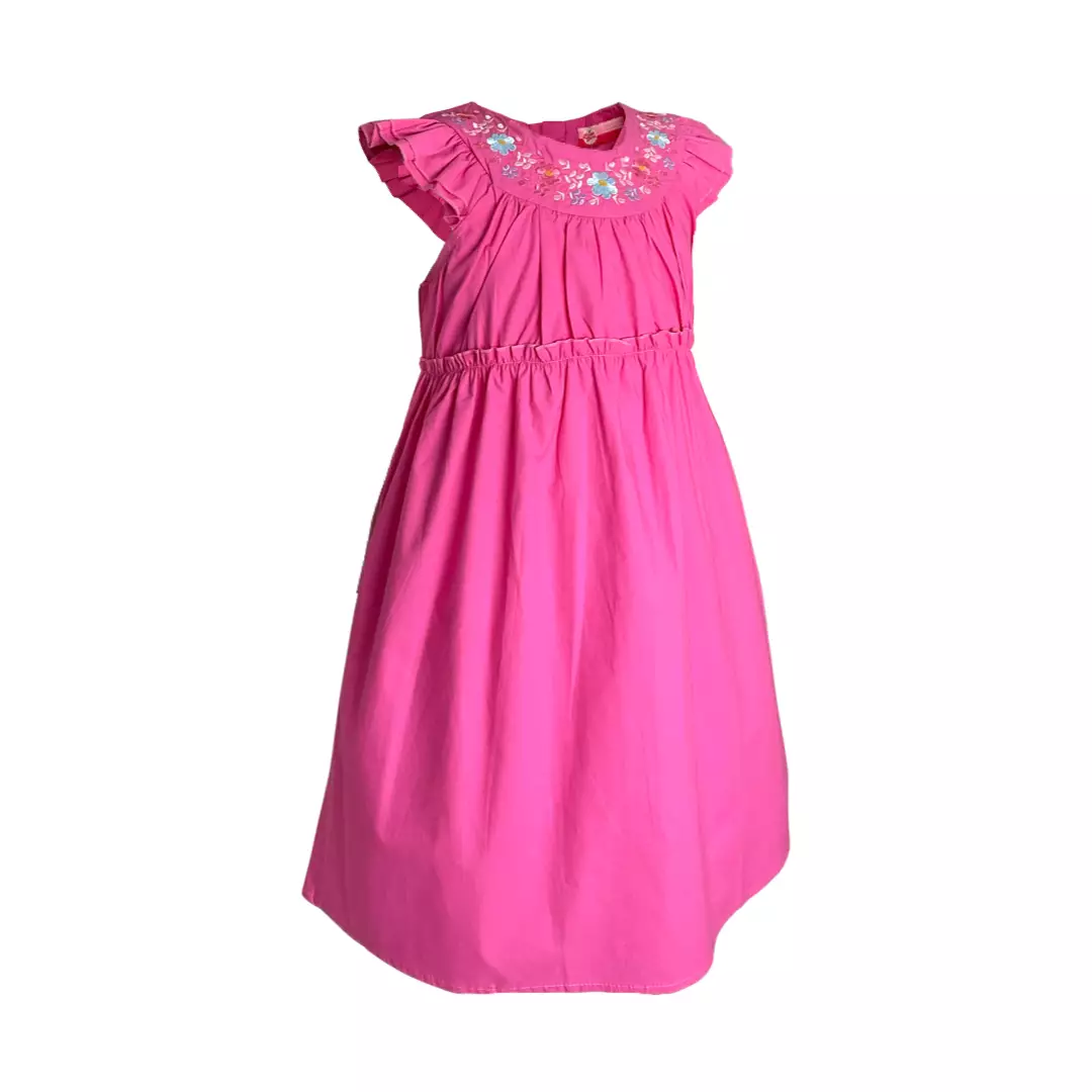 Pingu Long Dress Anak Perempuan Polos Pink 91002428