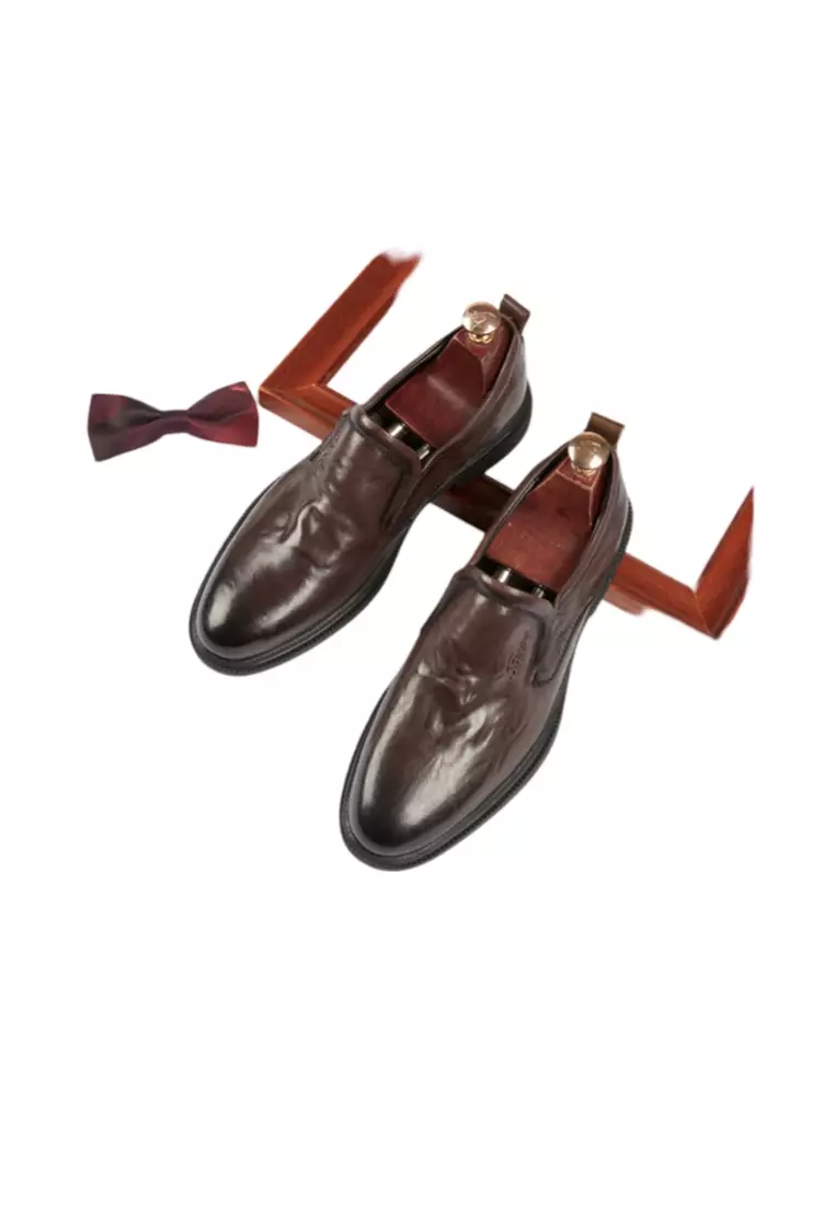 Soft-Soled Non-slip British Retro Business Formal Leather Shoes