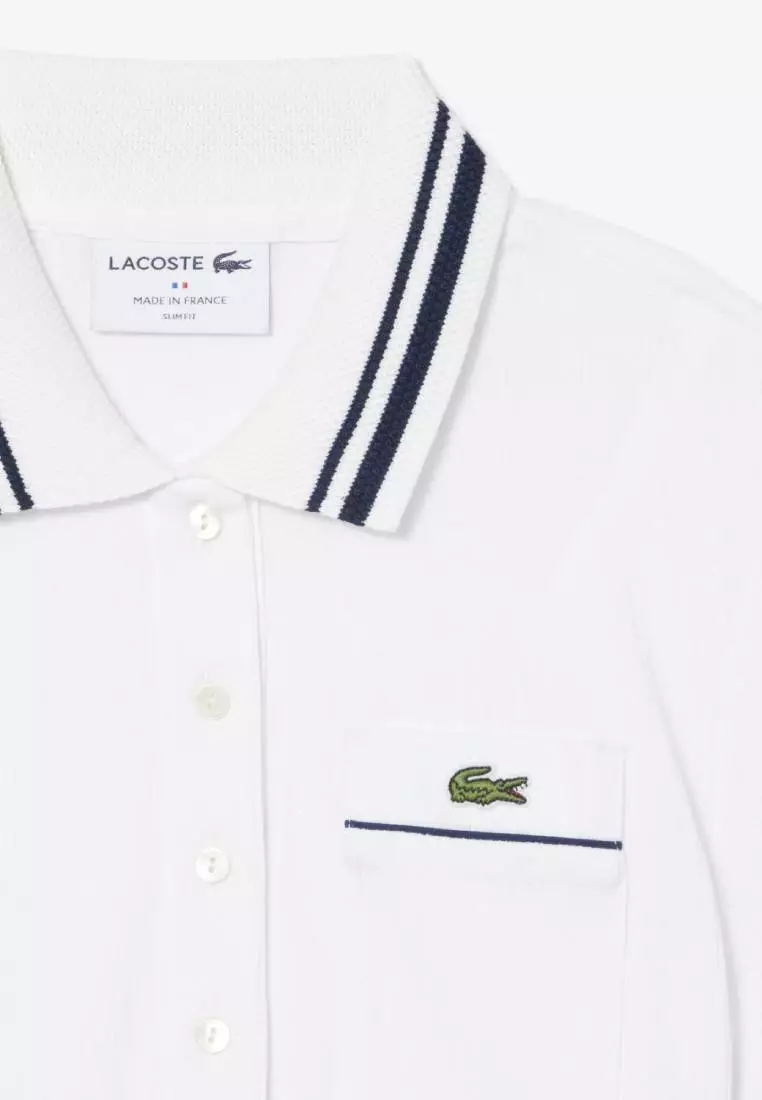 Slim Fit French Made Ribbed Polo Shirt