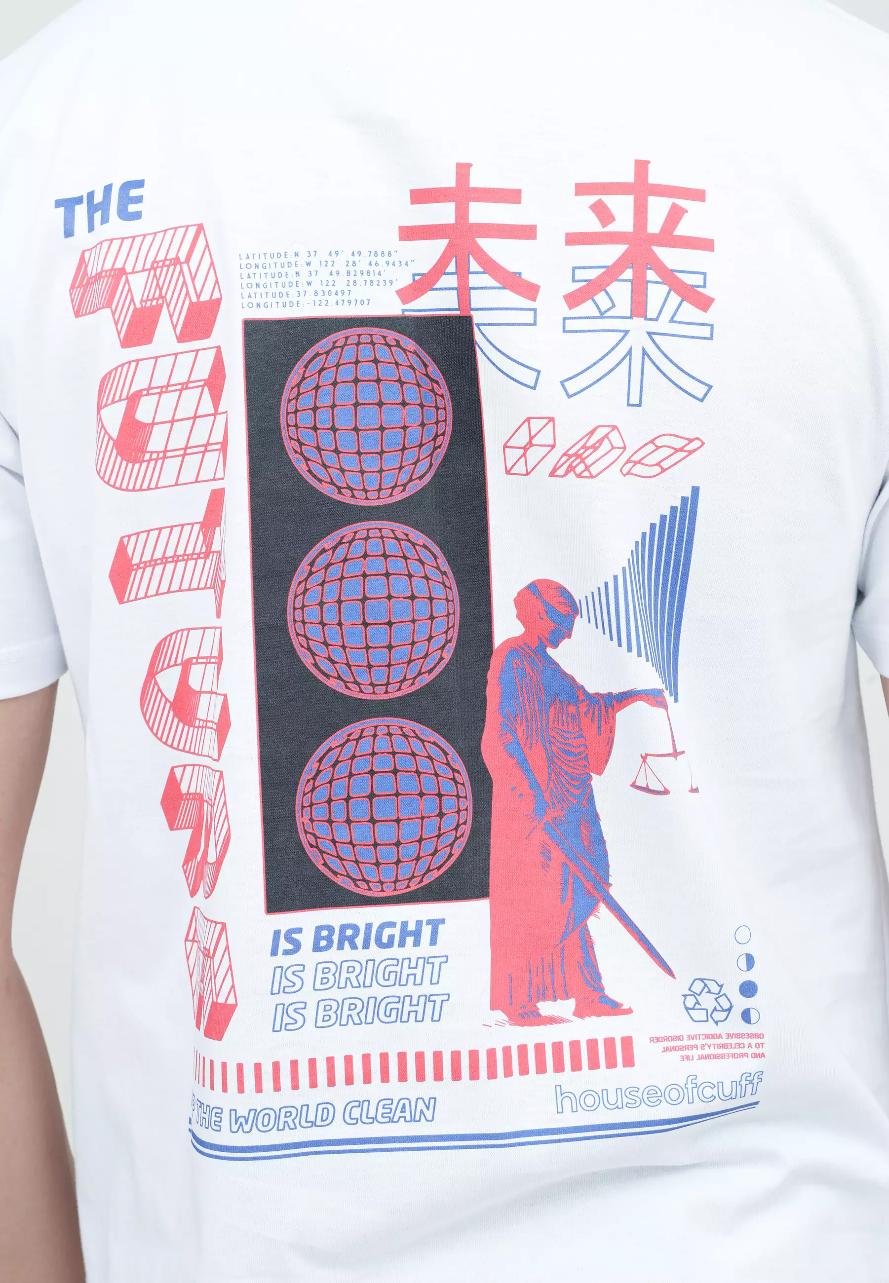 Houseofcuff T-shirt Kaos Putih Motif The Future Tersedia Size S - 4XL