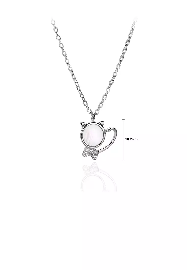 Cute simple cheap silver necklace
