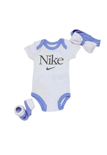Nike purple Nike Girl Newborn's Aura 3 Pieces Set (0 - 12 Months) - Copa 28D56KA60836DAGS_1