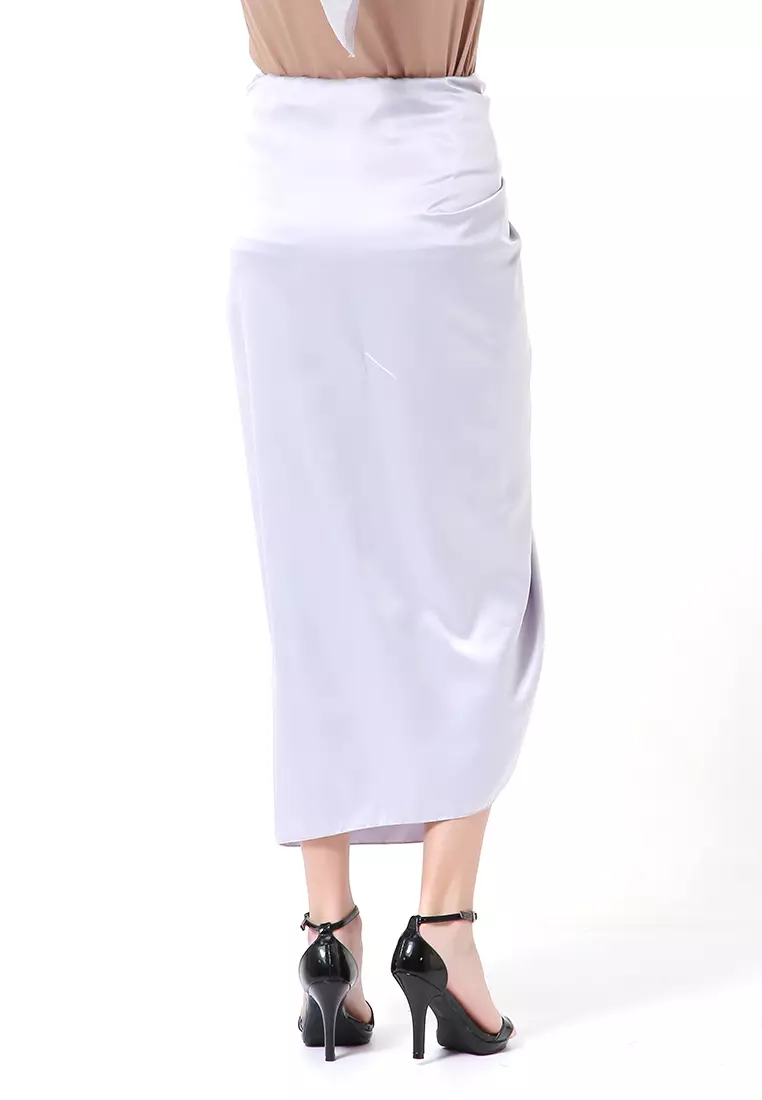 Cornelia Rok Lilit Polos Velvet Satin The Latest Today High Quality Premium - Silver