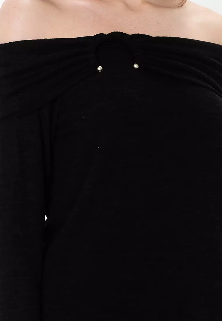 Esther Long Sleeves Off Shoulder Top