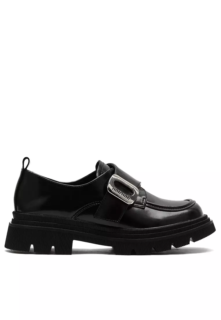 Discount on Twenty Eight Shoes  shoes - SKU: Buckle Strap Microfiber Leather Loafers WW805-9