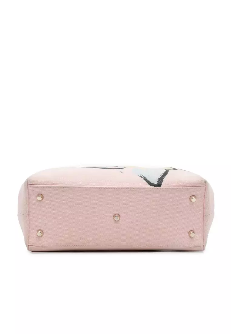 Pre-Loved Dior Limited Edition Medium Canvas Floral Printed Diorissimo Satchel