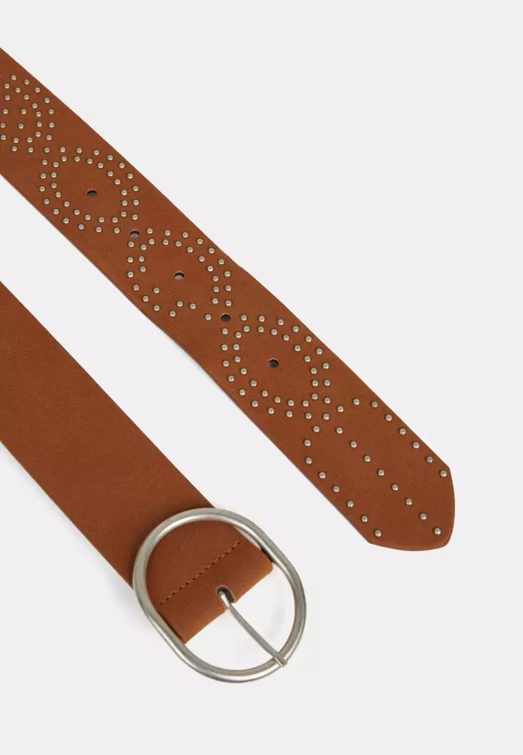Faux Leather Jean Belt