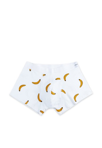 Banana四角褲(有機棉)esprit地址-93010-白, 服飾, 平角內褲