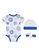 Nike white Nike Unisex Newborn's Stripe Bodysuit, Hat & Bootie Set (0 - 12 Months) - White 35A33KA7919876GS_2