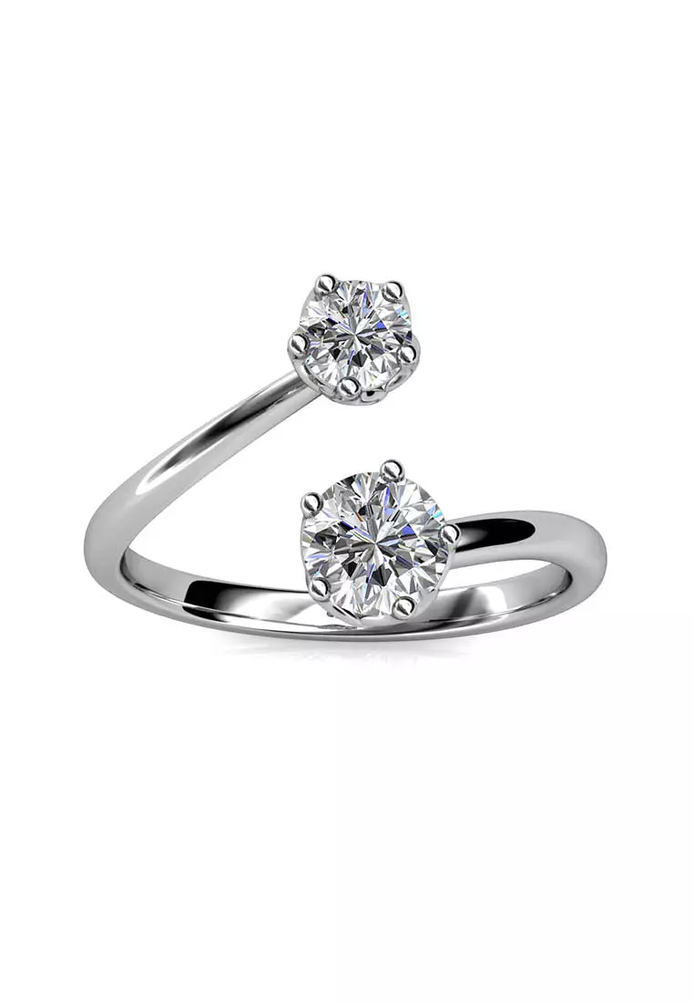 White stone ring design outlet