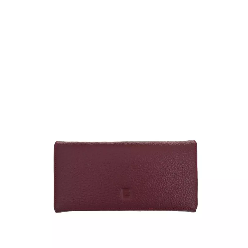 Dompet Wanita Elizabeth Emeline Leather Wallet Maroon