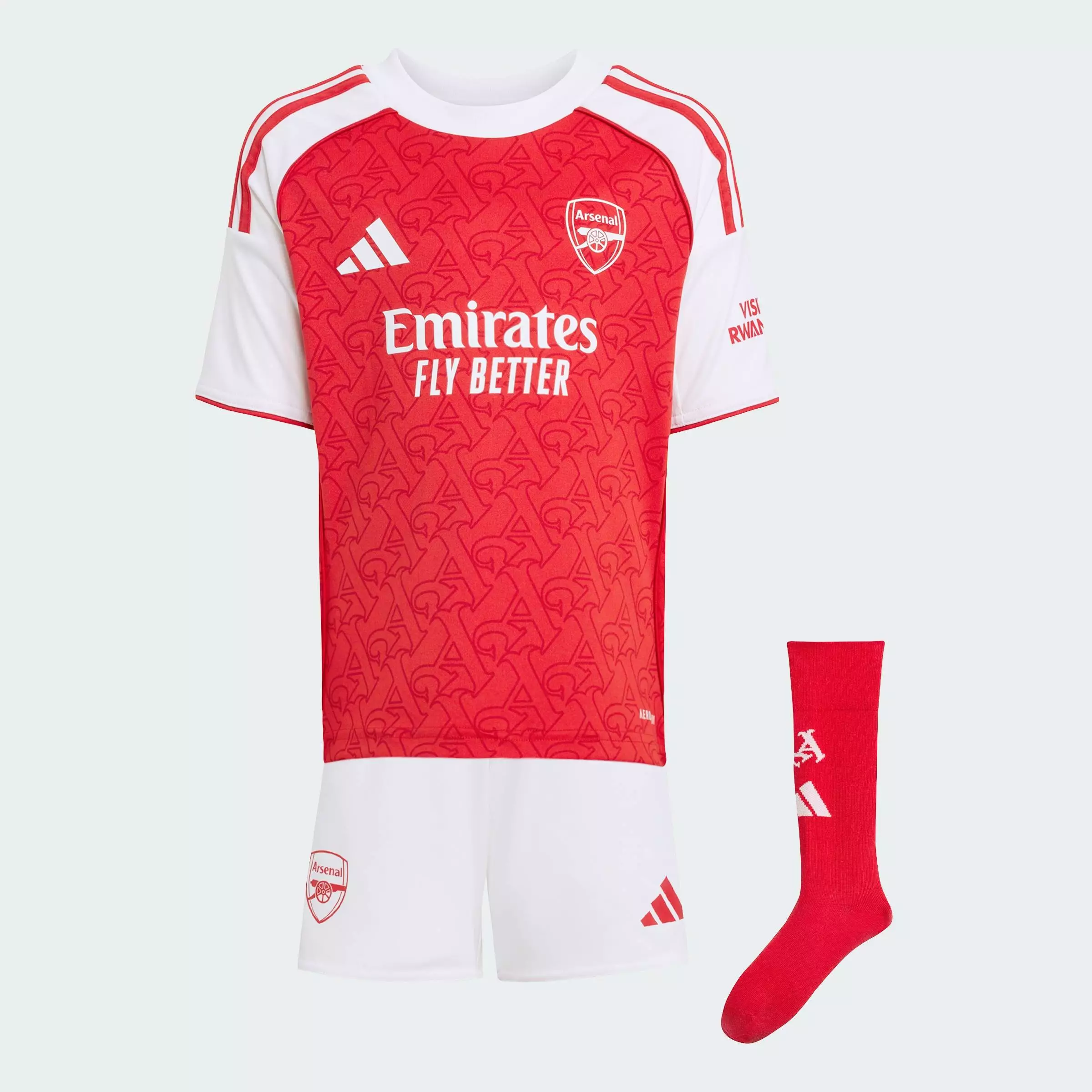Buy ADIDAS Football Arsenal 25/26 Home Mini Kit Kids Unisex Red