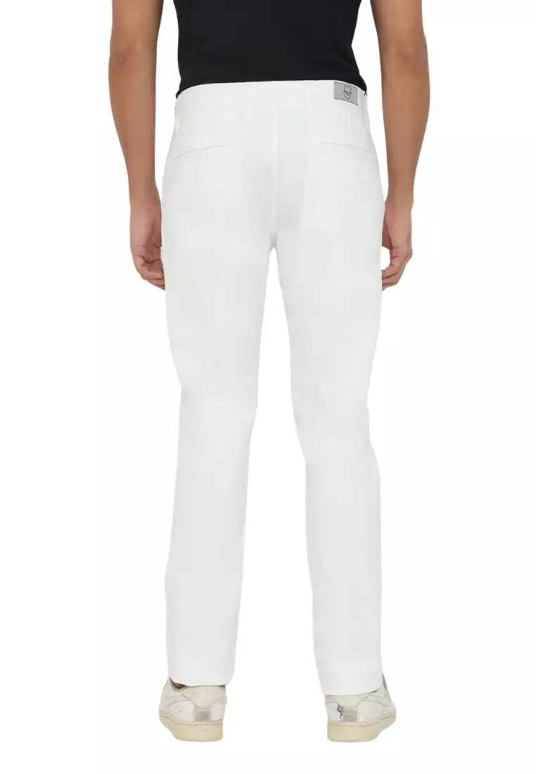 POLICE Celana Chino Panjang Cotton Premium Stretch Pria