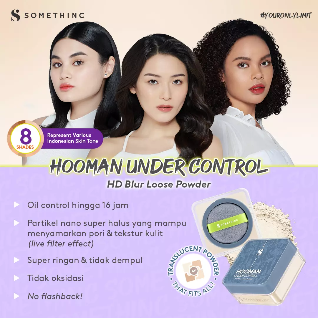 SOMETHINC HOOMAN UNDER CONTROL HD Blur Loose Powder - 01 Translucent