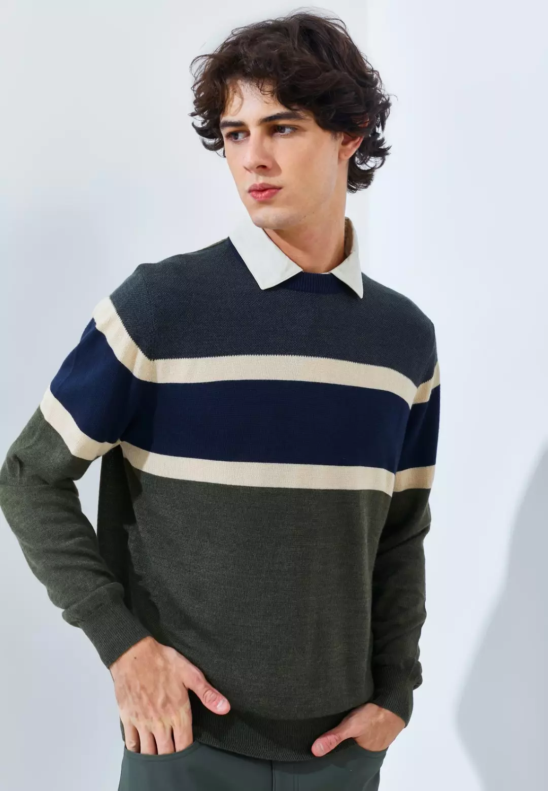 Jack Nicklaus Parkroyal Premium Sweater Regular Fit Virtual Olive