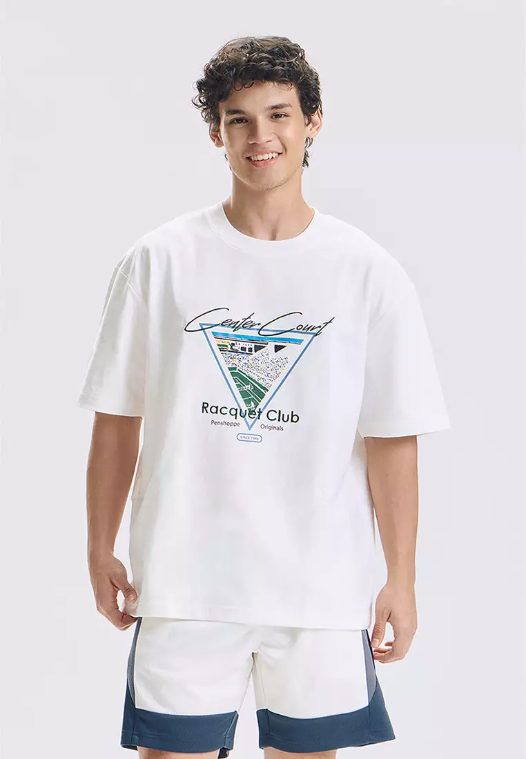 Center Court Relaxed Graphic T-Shirt