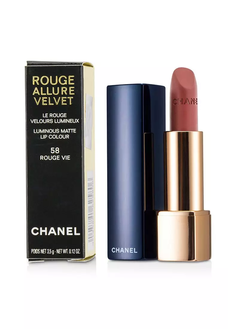 Discount on Chanel  shoes - SKU: Rouge Allure Velvet - # 58 Rouge Vie 3.5g/0.12oz