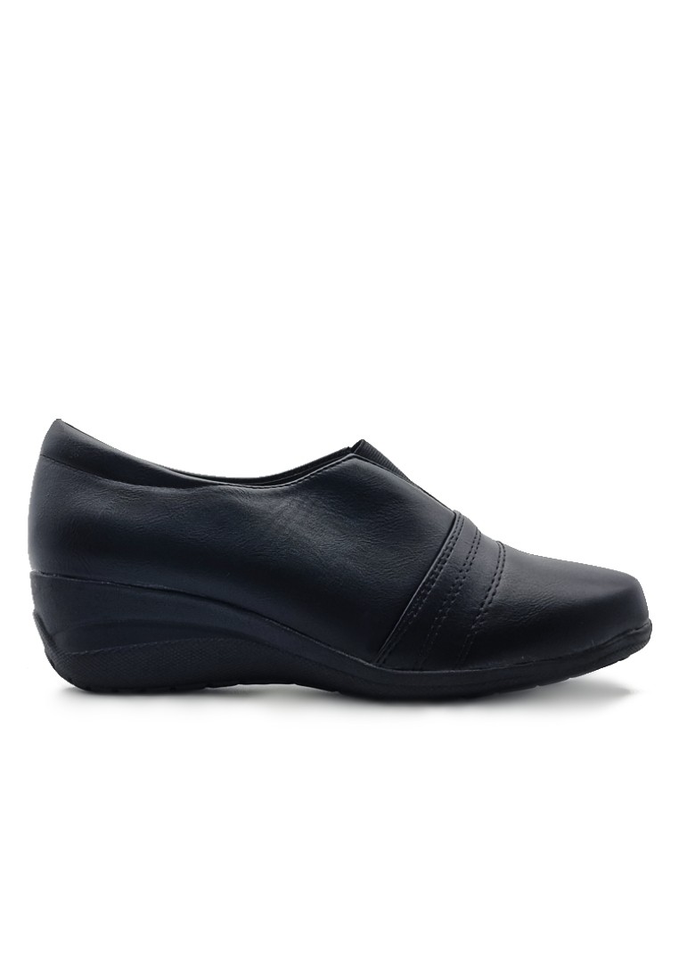 POLO HILL Ladies Slip On Wedge Shoes