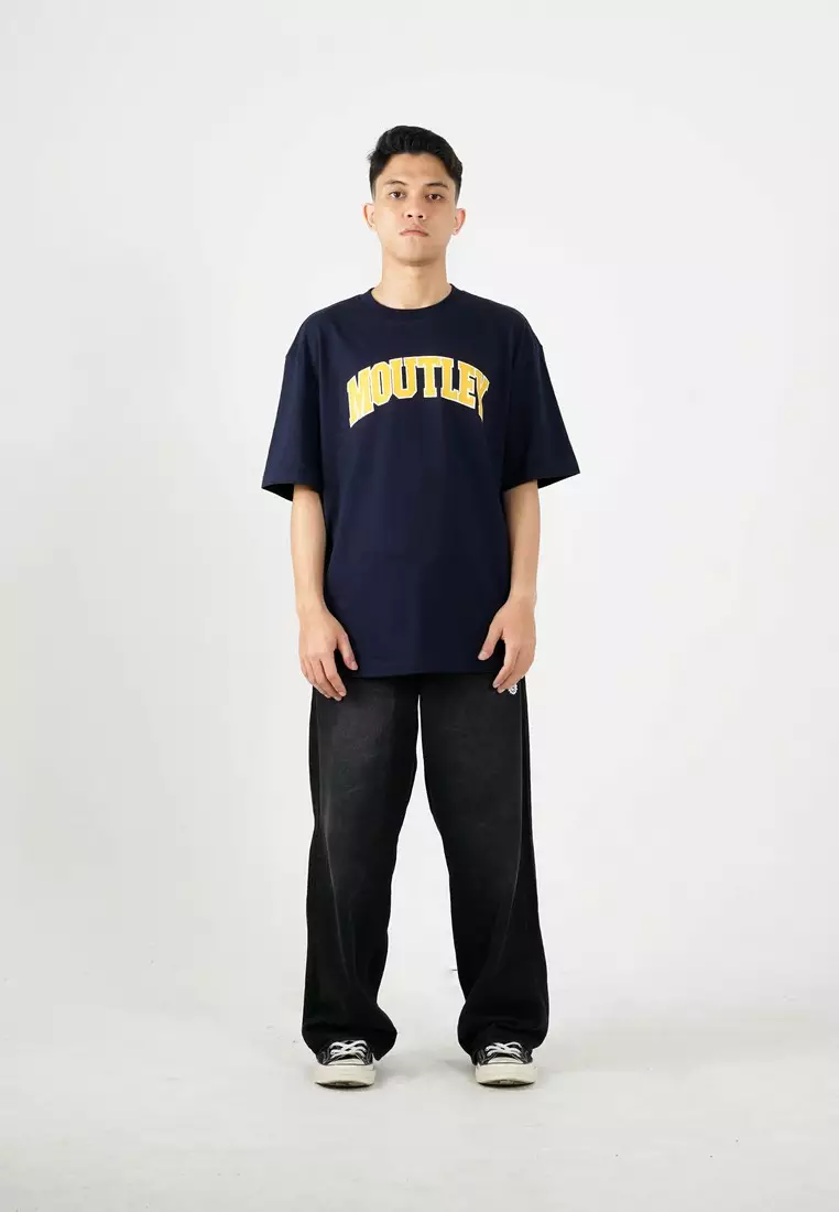 Moutley Men's T-Shirt Short Sleeve Oversized Fit Cotton 20s Cruve OL-C210325