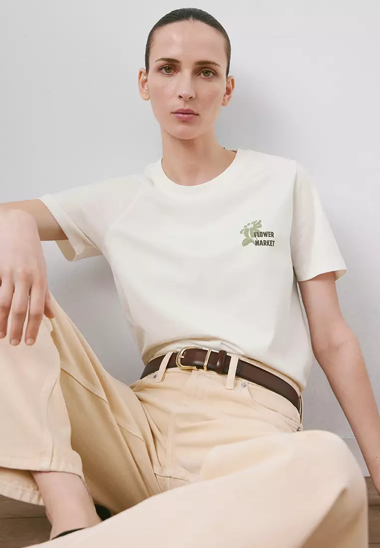 Printed Cotton-Blend T-Shirt