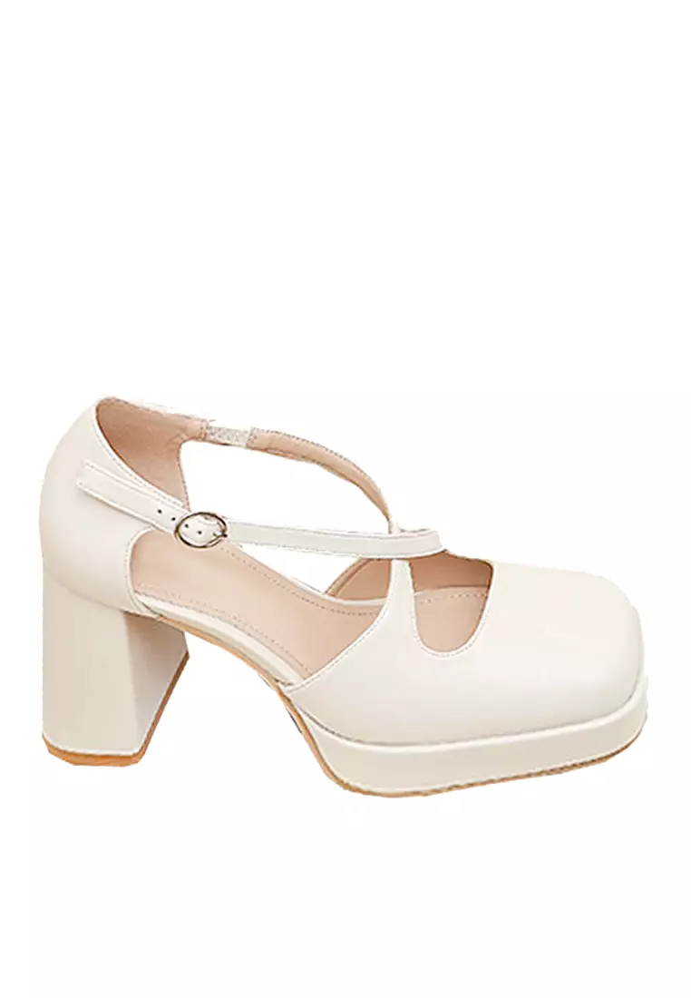 Discount on Twenty Eight Shoes  shoes - SKU: VANSA Fashionable Cross Strap Platform High Heels  VSW-H3359-2