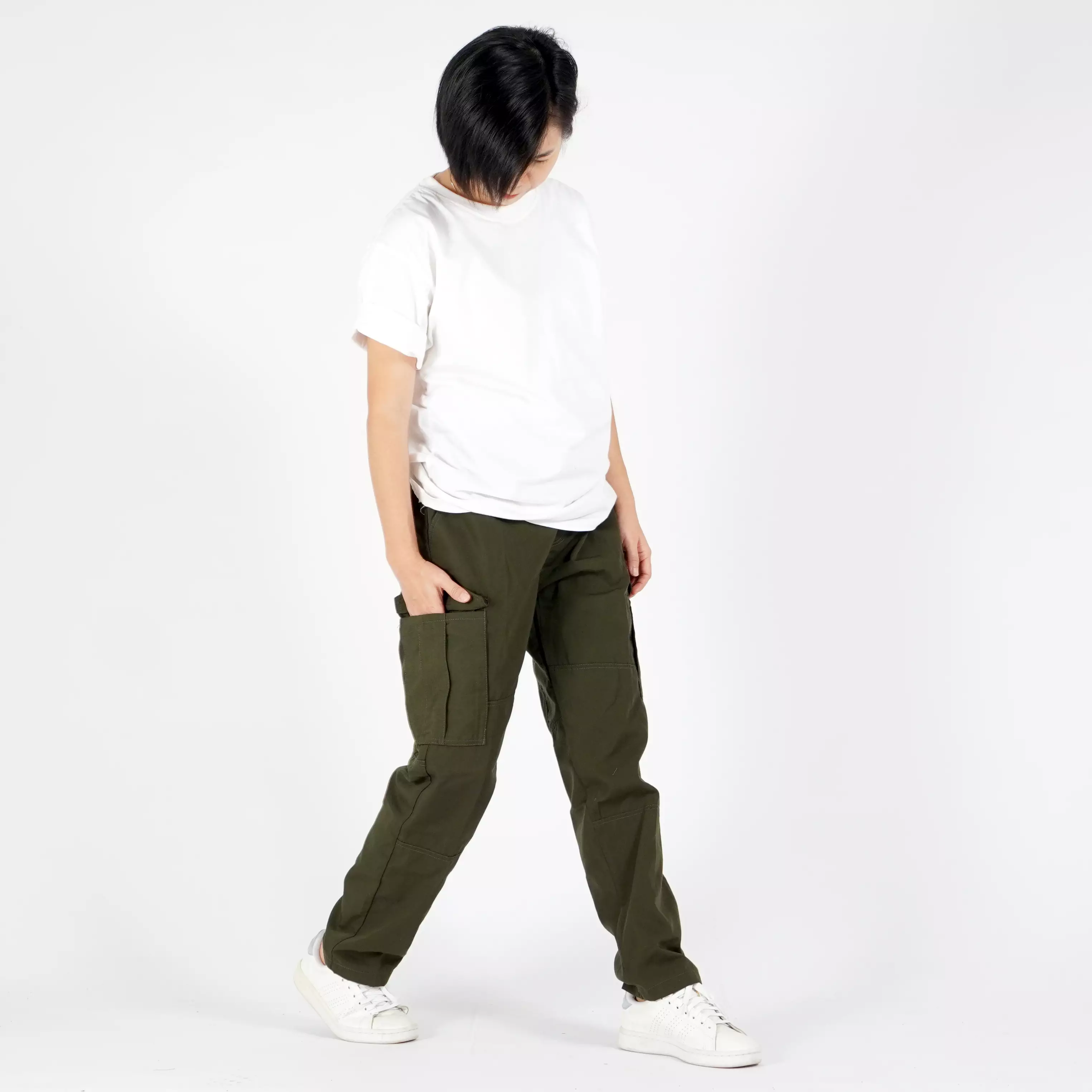 DESSY Celana Panjang Cargo Wanita Celana Kargo Taktikal Tactical Cargo Pants - ARMY