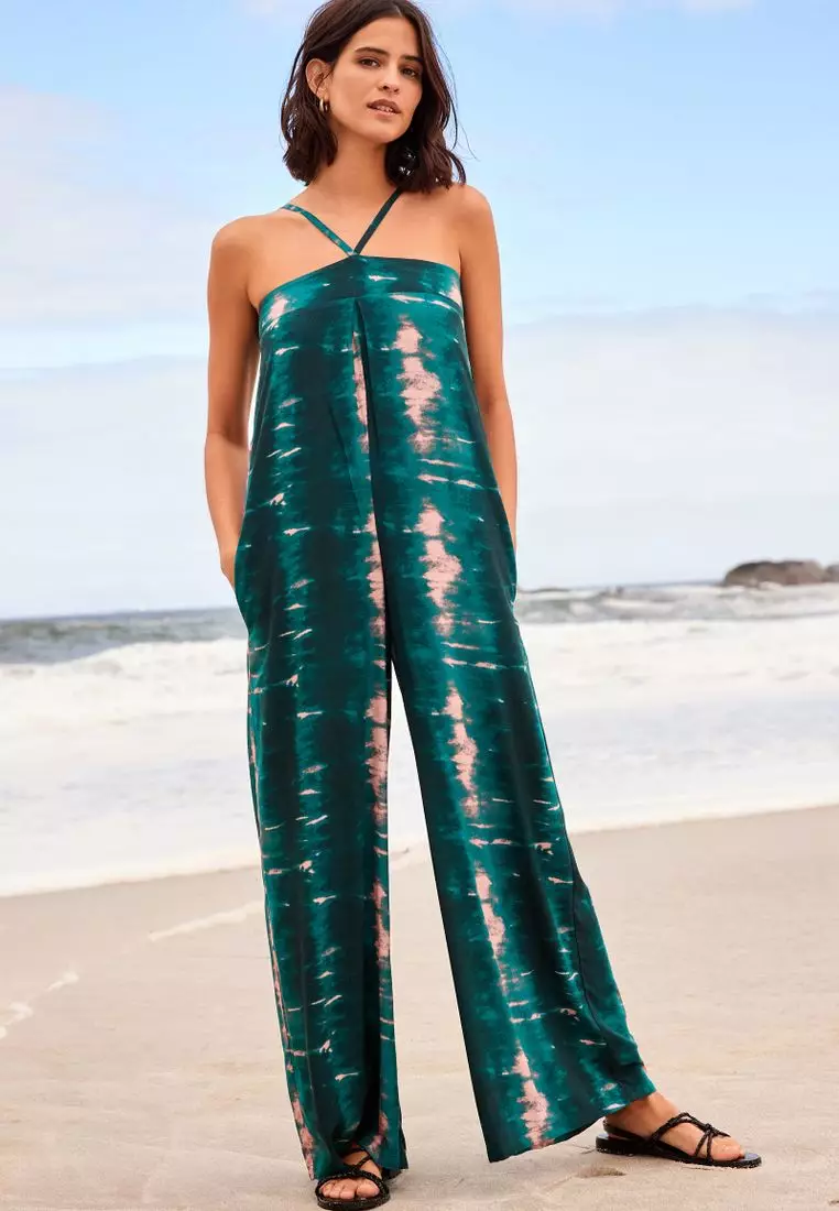 Stripe halter wide leg jumpsuit store