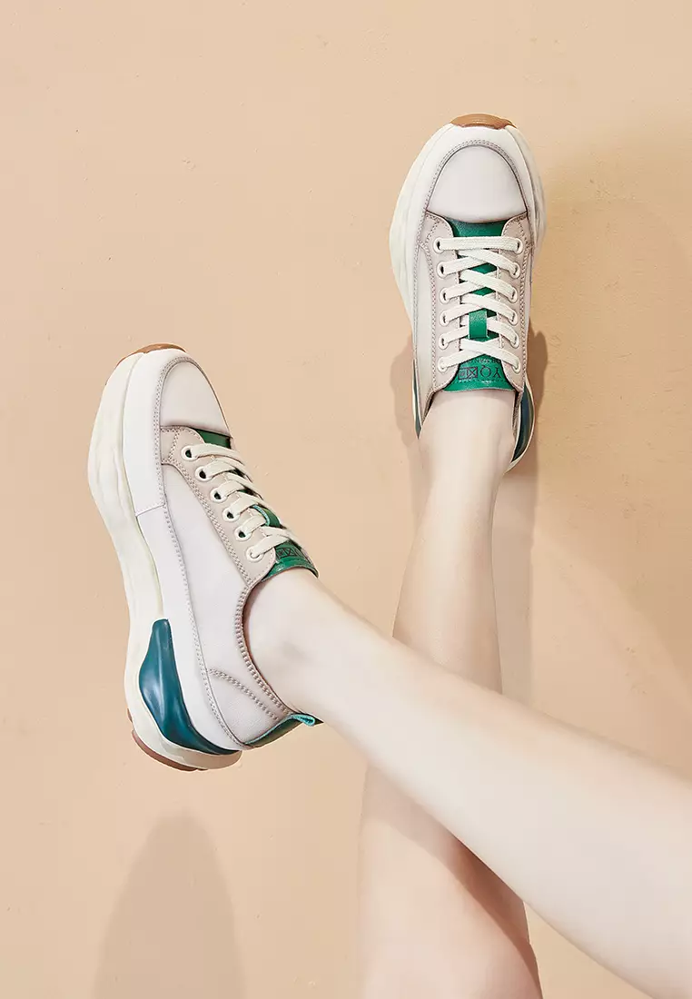 Suede Patchwork Contrast-color Sneakers RX6616