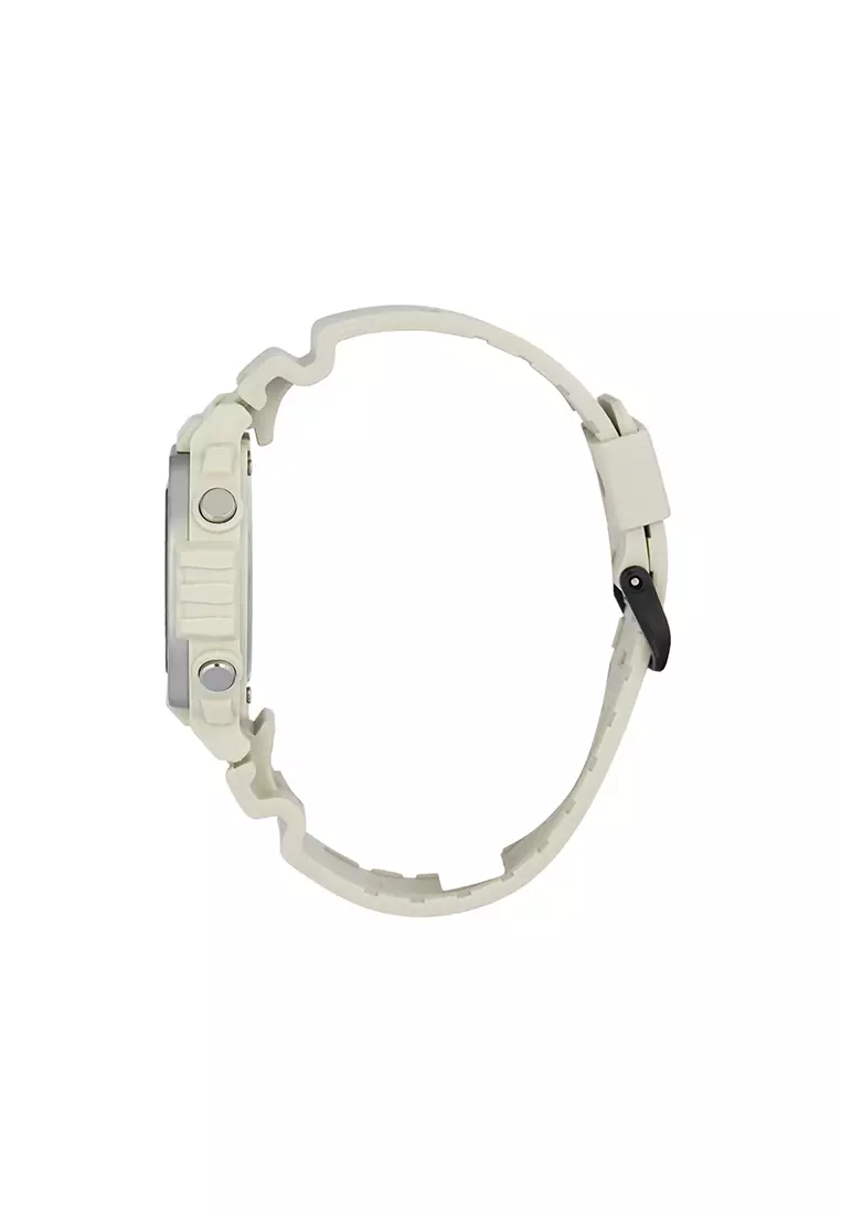 Men Digital Watch MWD-110H-8AV Beige Resin Strap