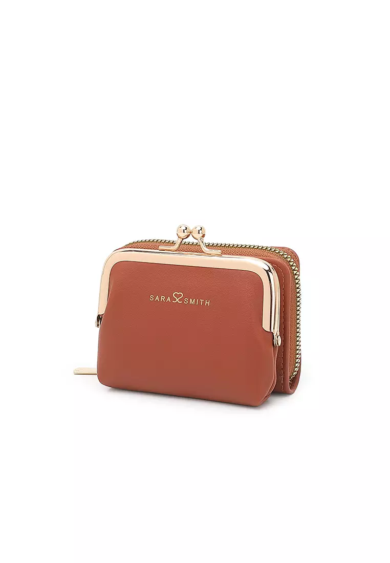 Women's Short Wallet / Purse - Brown