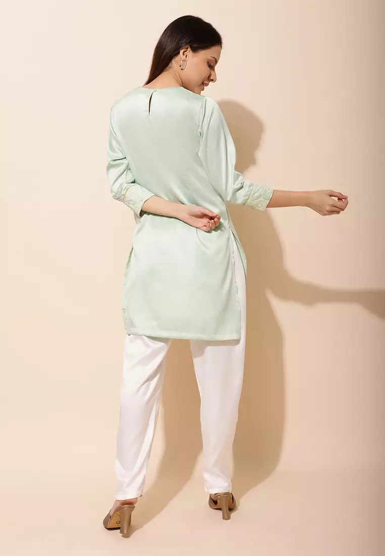 Chanira Festive Aiza Tunic-Pastel Green