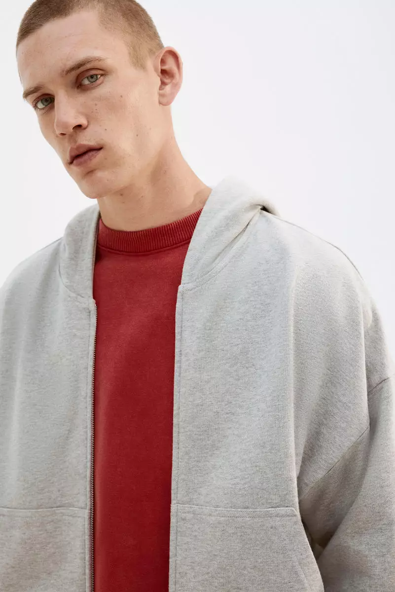 Oversized Fit Zip-through hoodie