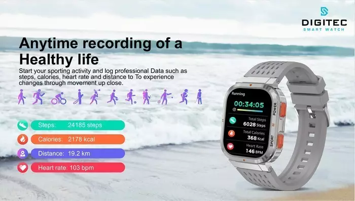 Digitec Commander Karet Hitam Cowok